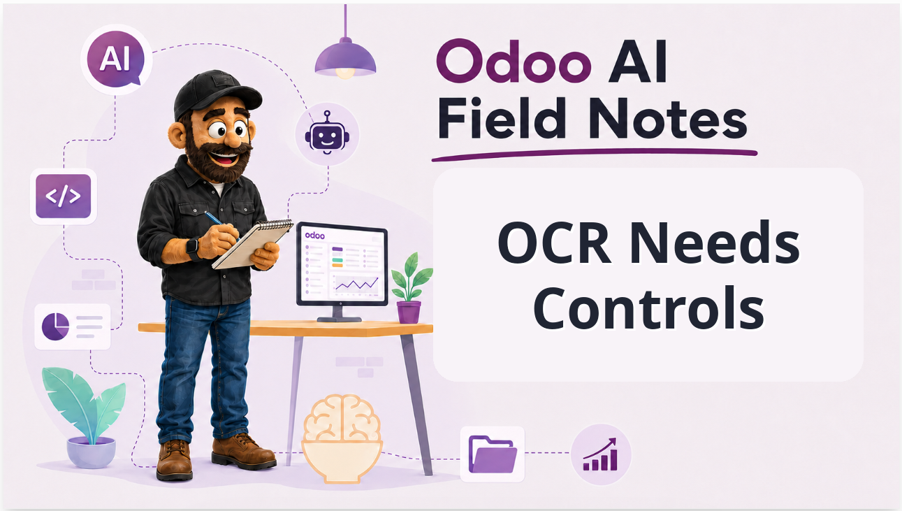 Odoo AI Field Notes: OCR Is a Starting Point, Not an Accounting Approval