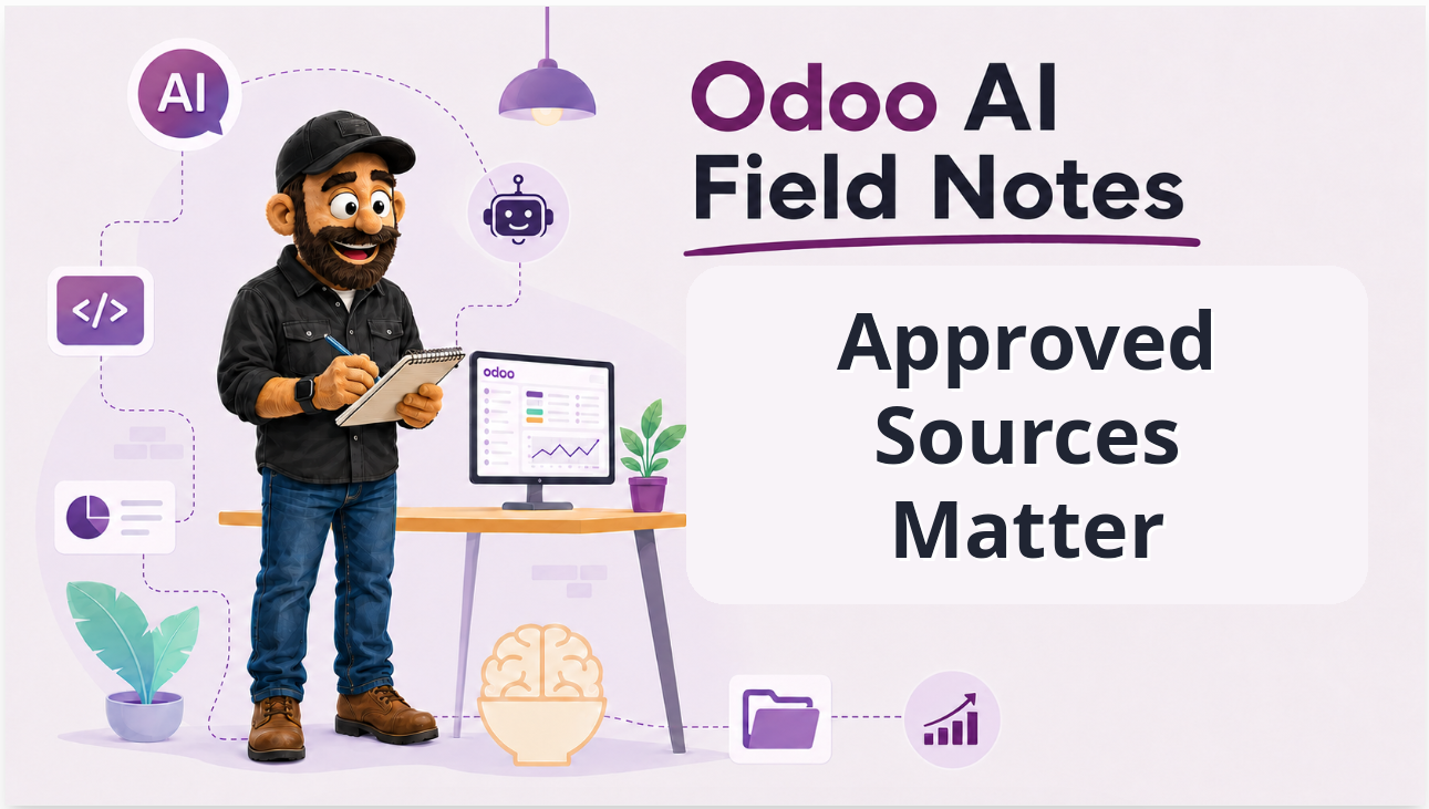 Odoo AI Field Notes: Your Odoo AI Agent Is Only as Smart as Its Sources